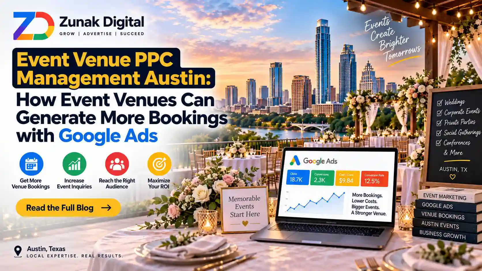 Event Venue PPC Management Austin: How Event Venues Can Generate More Bookings with Google Ads